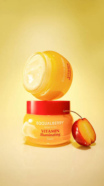 Eqqualberry crema de vitamina c para manchas y luminosidad