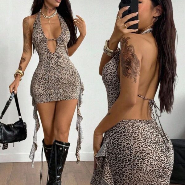 Vestido animal print