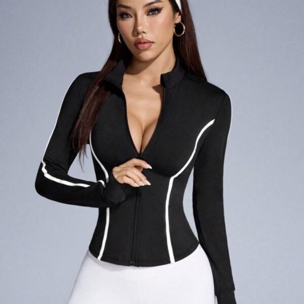Campera deportiva elastizada
