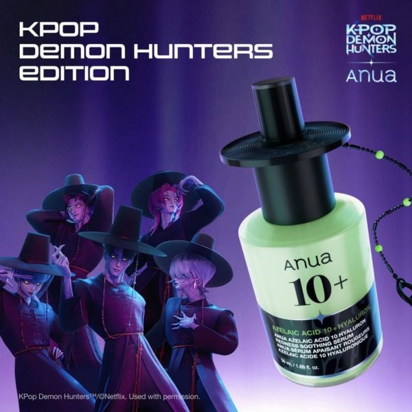 ANUA Azelaic Acid 10+ Hyaluron Redness Soothing Serum – KPop Demon Hunters Edition